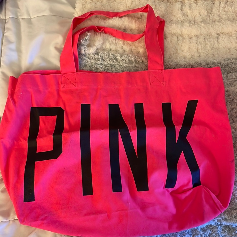 Victoria’s Secret pink neon pink tote